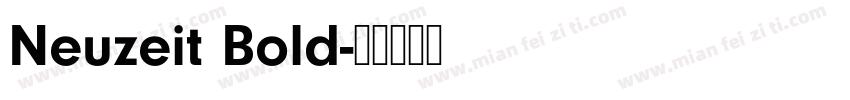 Neuzeit Bold字体转换